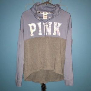 PINK quarter zip sweatshirt